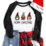Women Merry Christmas Blouse Santa Shirt